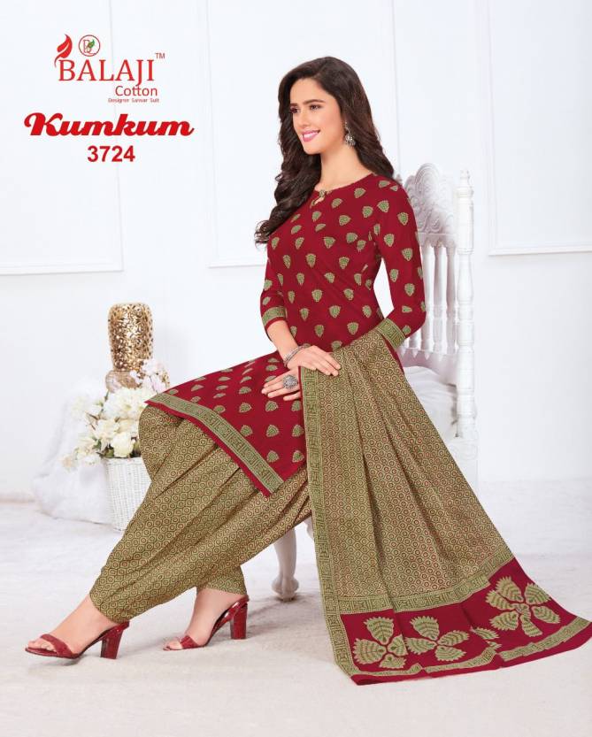 Balaji Kumkum 26 Regular Wear Printed Designer Cotton Dress Material Collection